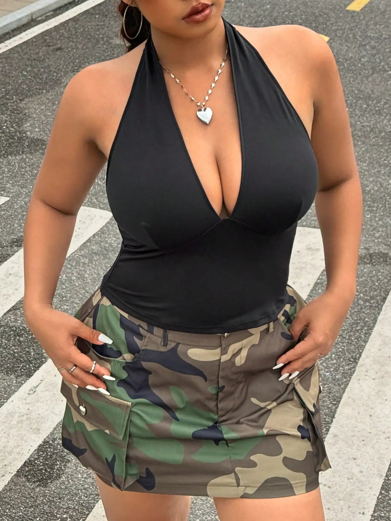Solid color Halter