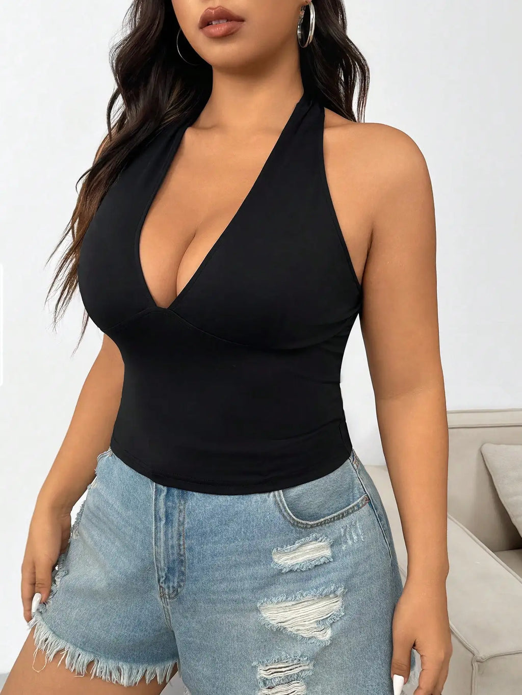 Solid color Halter